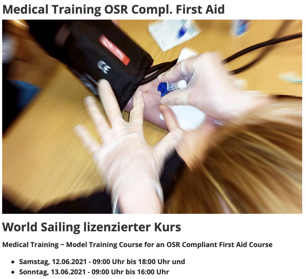 DSV - Akademie Medical Training OSR Compl. First Aid 1